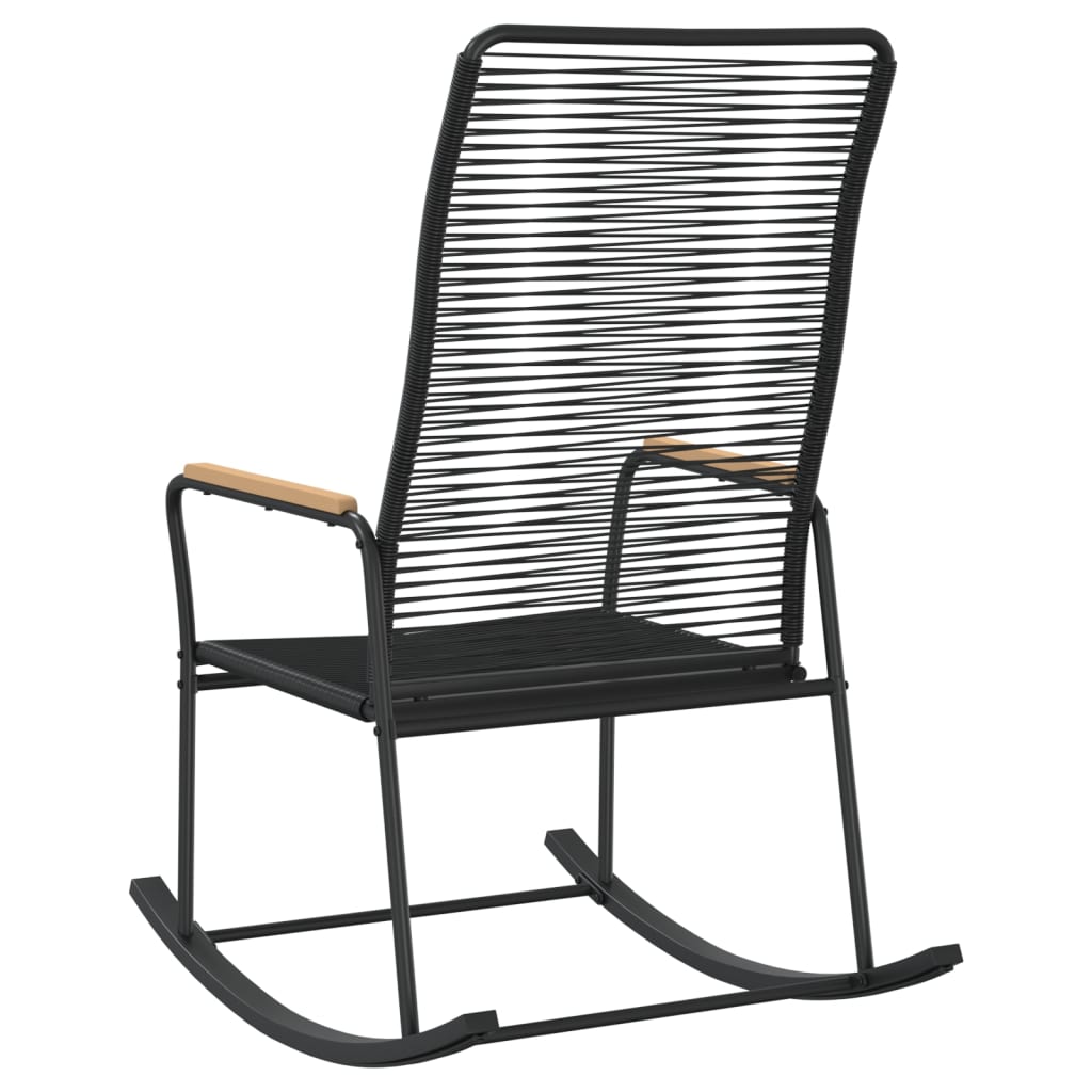 Garden Rocking Chair Black 59x79.5x104 Cm PVC Rattan VidaXL 16 width=274