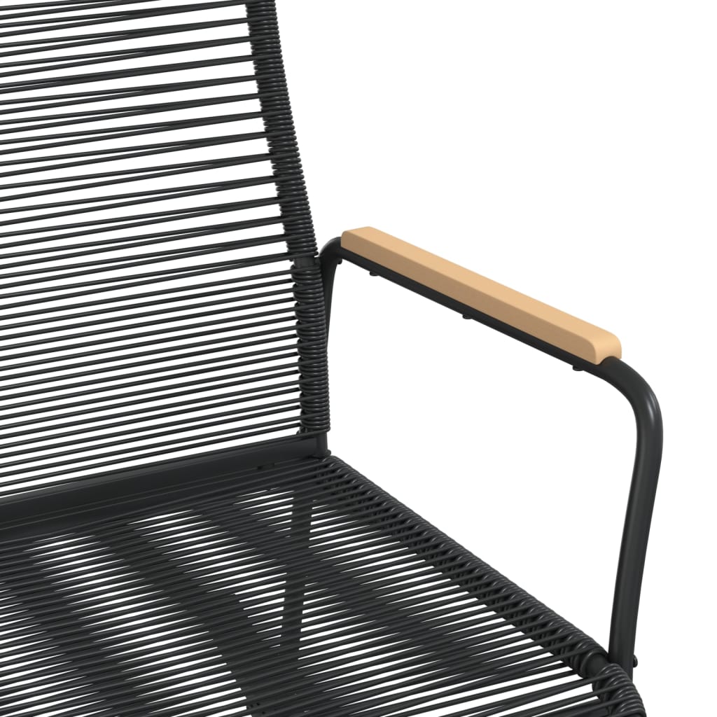 Garden Rocking Chair Black 59x79.5x104 Cm PVC Rattan VidaXL 17 width=274