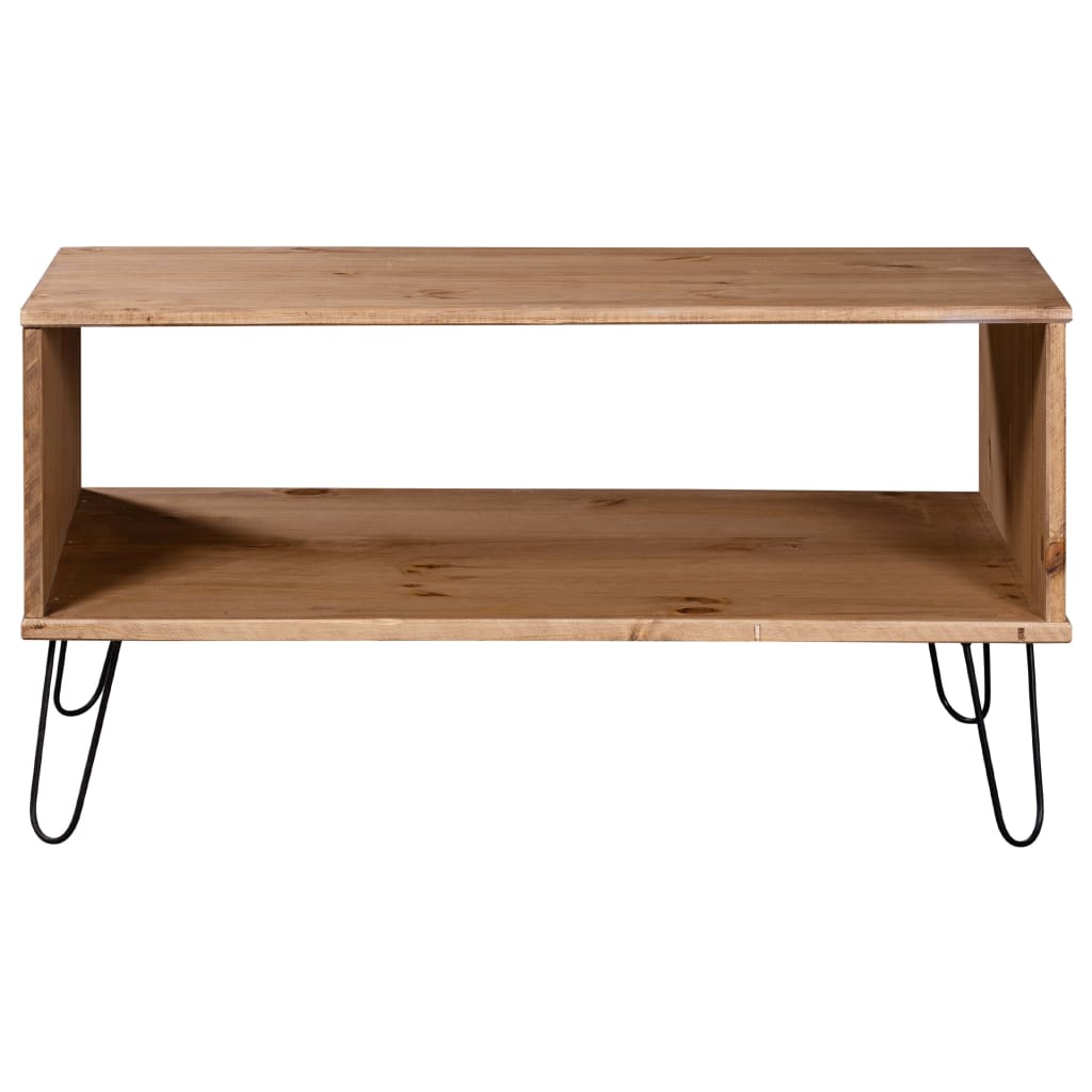 

vidaXL Salontafel New York Range massief grenenhout lichthoutkleurig