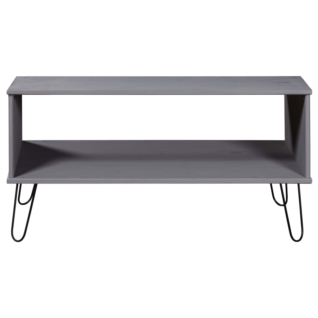 

vidaXL Salontafel New York Range massief grenenhout grijs