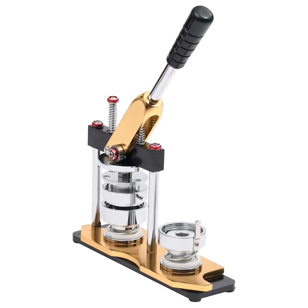 Thumbnail - vidaXL Buttonmaschine mit 500 Button-Teilen 44 mm Drehstanze