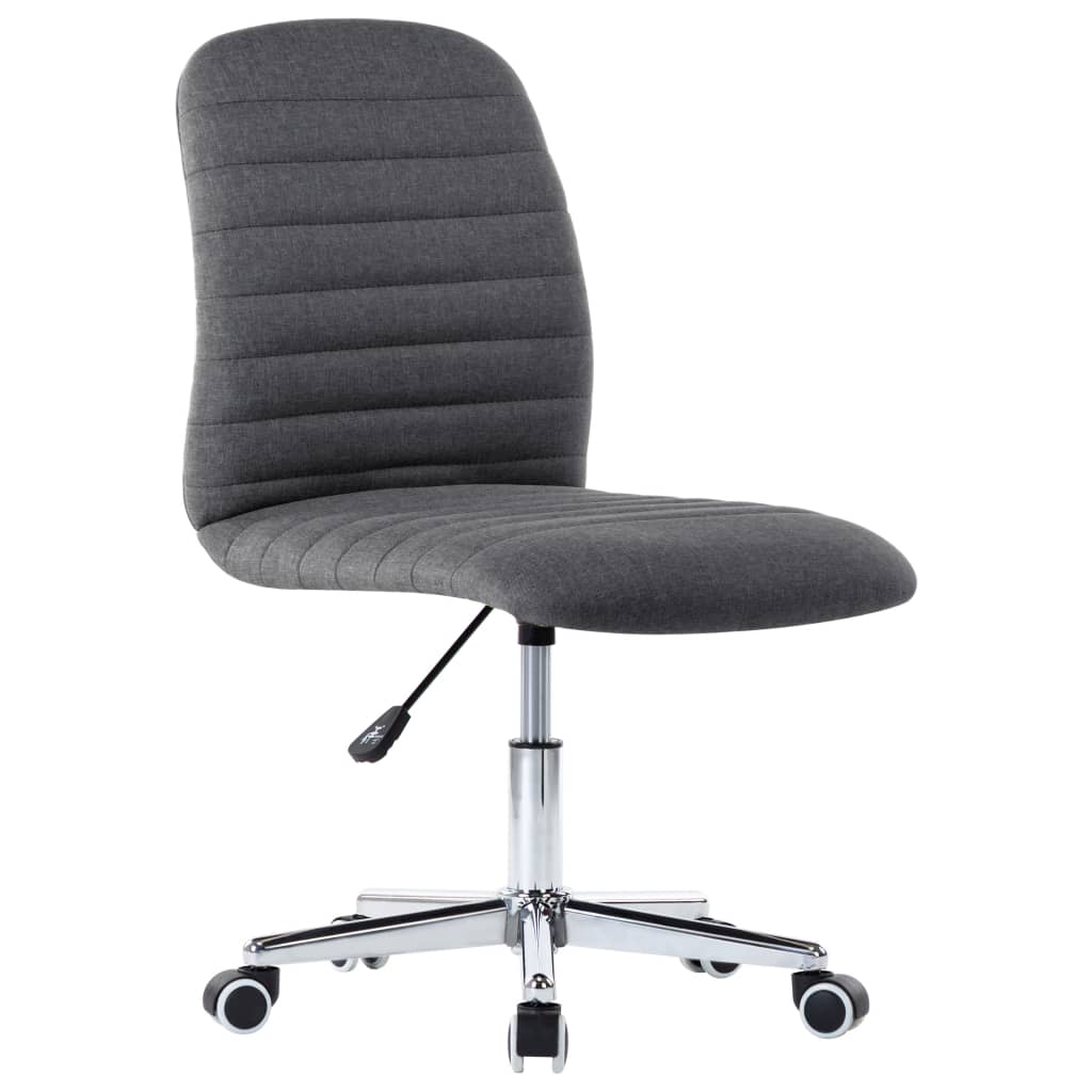 

vidaXL Eetkamerstoelen 4 st stof donkergrijs
