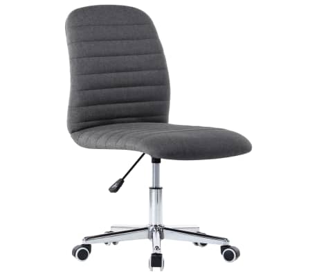 vidaXL Esszimmerst&uuml;hle 4 Stk. Dunkelgrau Stoff