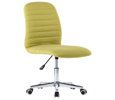 vidaXL Valgomojo kėdės, 4vnt., žalios, audinys