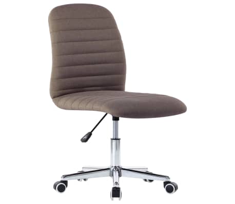 vidaXL Valgomojo kėdės, 4vnt., taupe spalvos, audinys