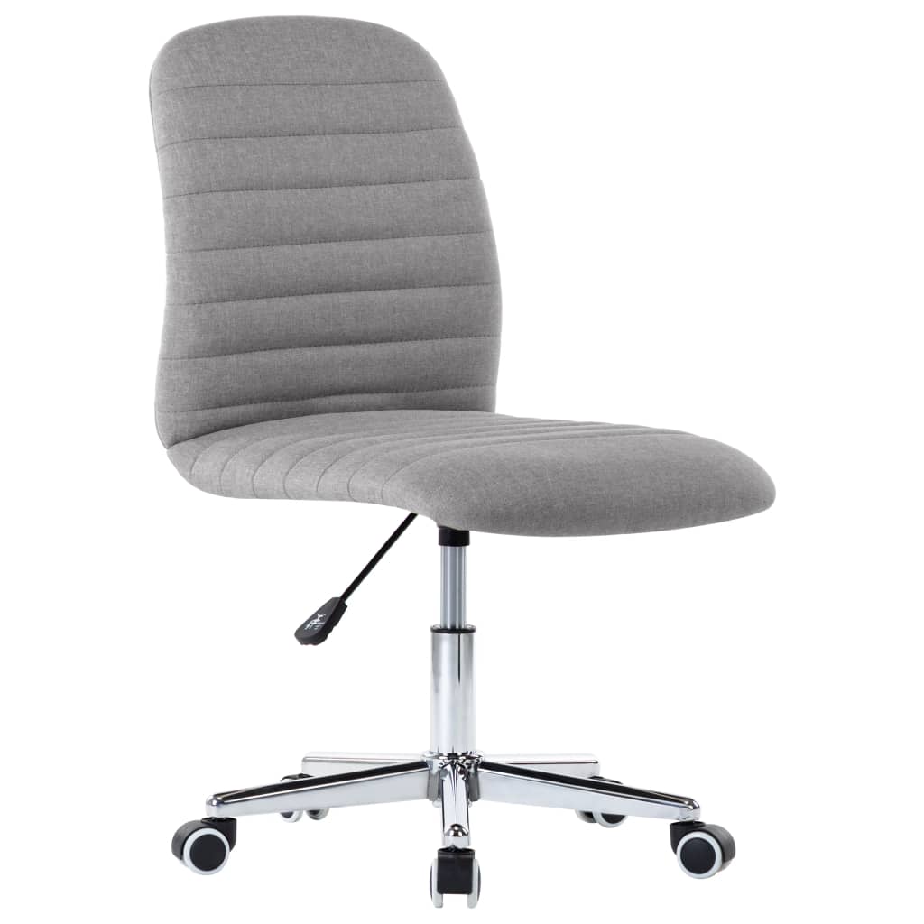 

vidaXL Eetkamerstoelen 6 st stof lichtgrijs