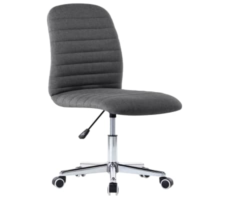 vidaXL Esszimmerst&uuml;hle 6 Stk. Dunkelgrau Stoff