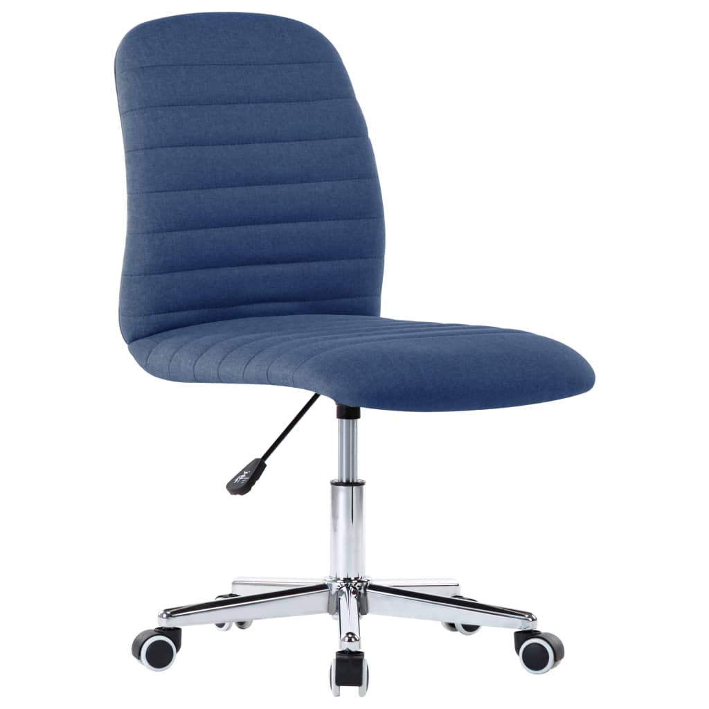 

vidaXL Eetkamerstoelen 6 st stof blauw