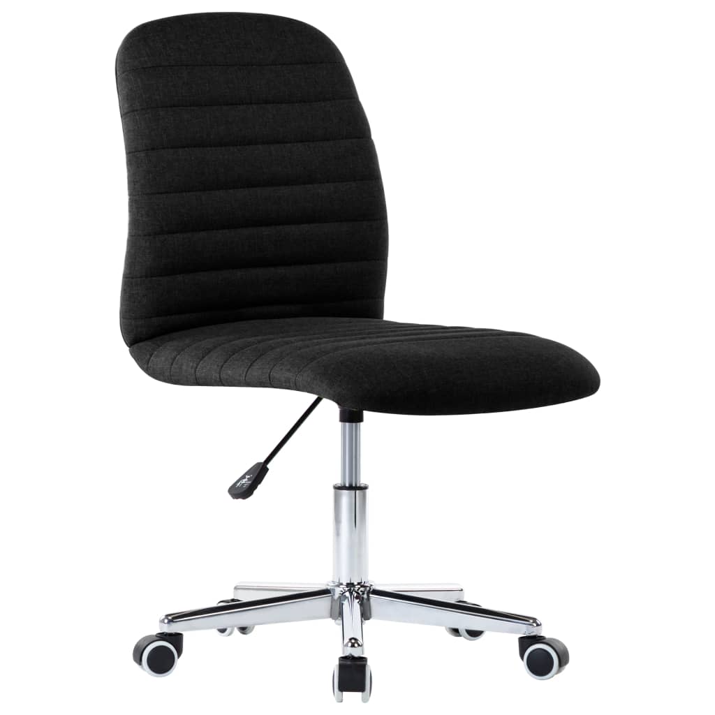 

vidaXL Eetkamerstoelen 6 st stof zwart