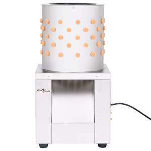 vidaXL Tavuk Tüy Yolma Makinesi 150 W 119 Parmaklı Paslanmaz Çelik