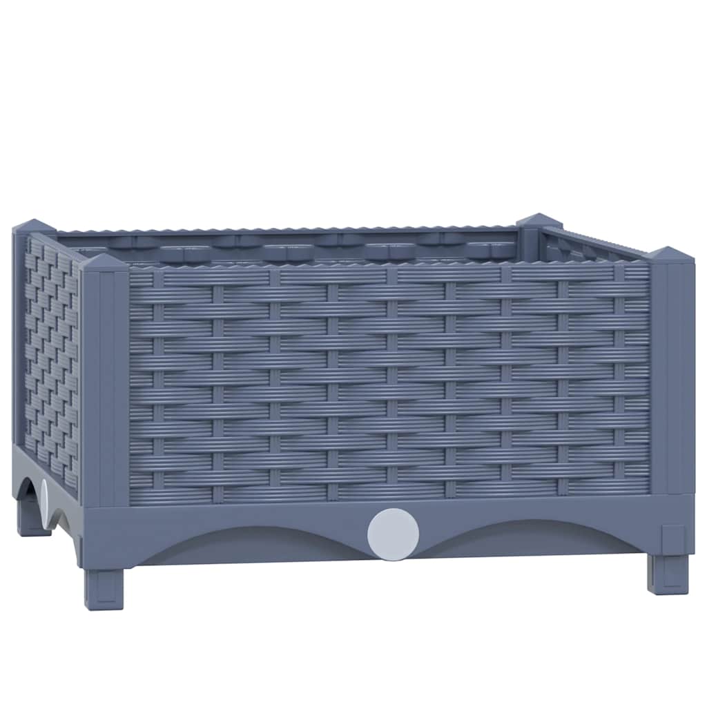 

vidaXL Raised Bed 15.7"x15.7"x9.1" Polypropylene