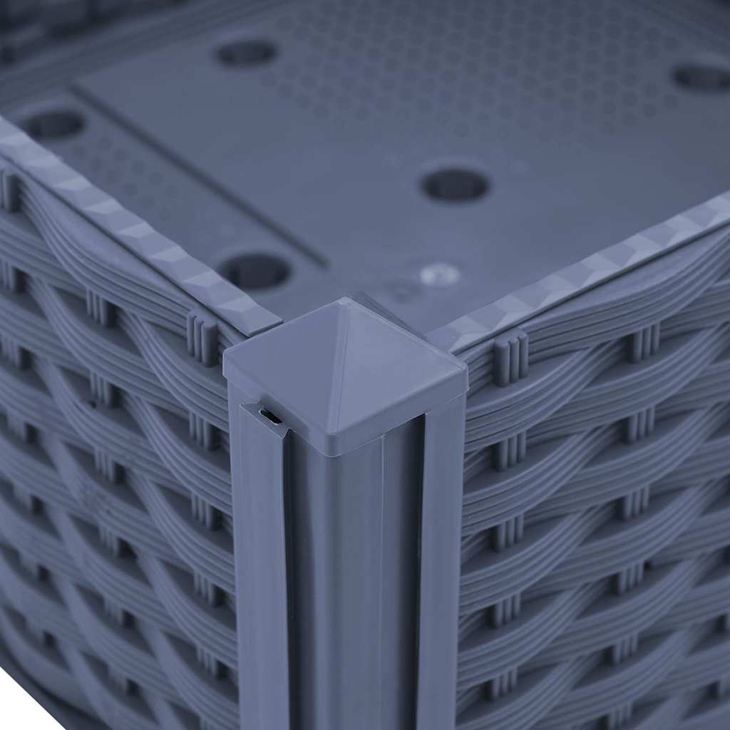 Fioriera Rialzata 40x40x23 Cm In Polipropilene VidaXL 15 width=274