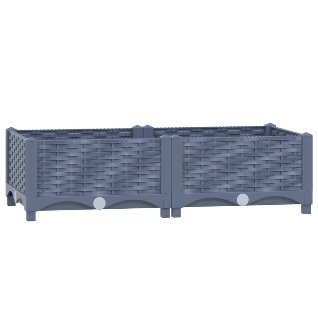 VidaXL Raised Bed 80x40x23 Cm Polypropylene