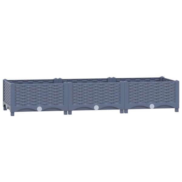 vidaXL taimekast 120 x 40 x 23 cm, pol&uuml;prop&uuml;leen