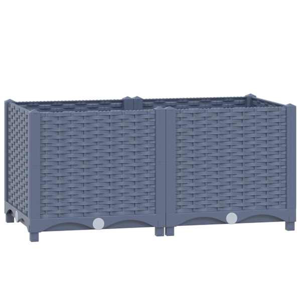 vidaXL taimekast 80 x 40 x 38 cm, pol&uuml;prop&uuml;leen