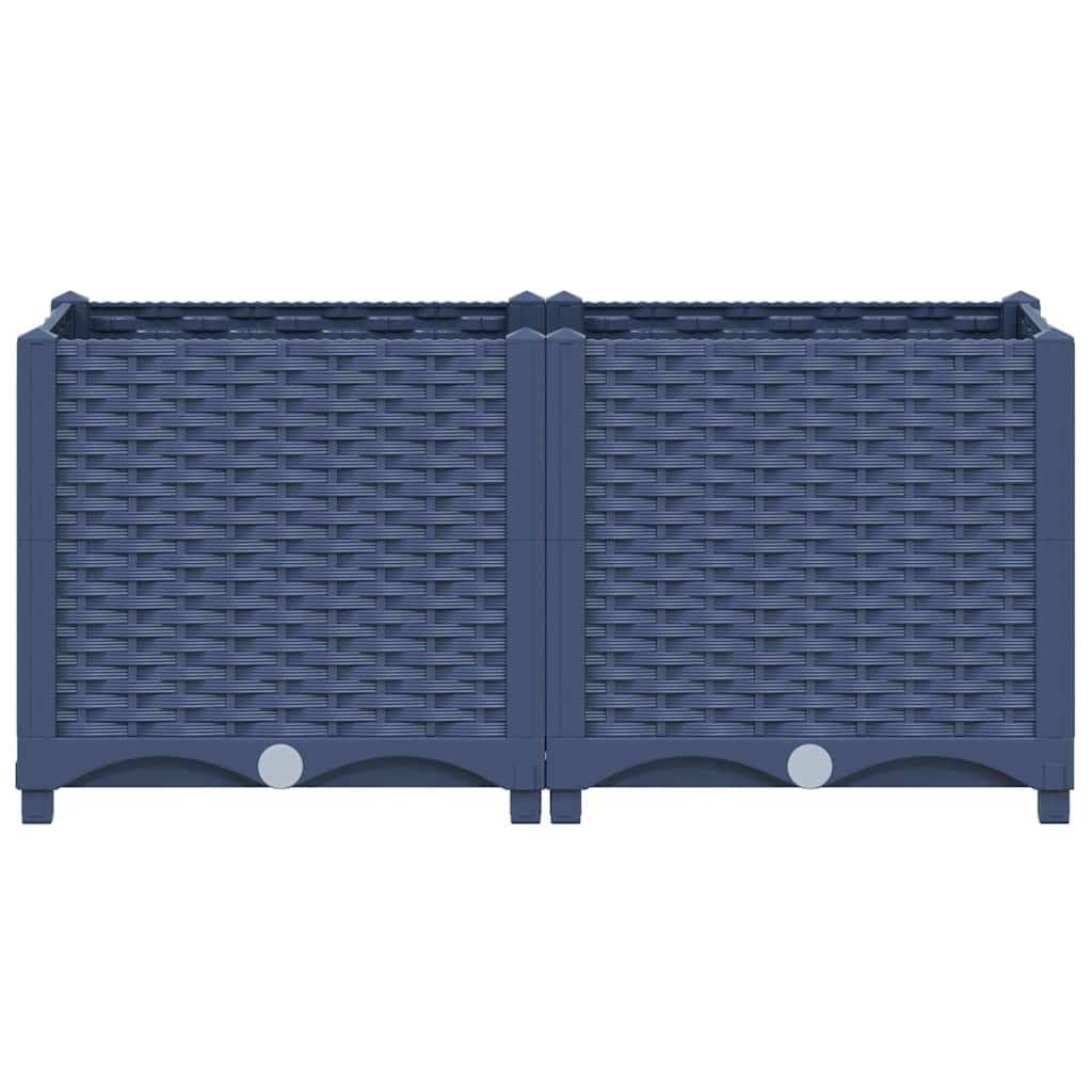 vidaXL Plantenbak verhoogd 80x40x38 cm polypropyleen afbeelding