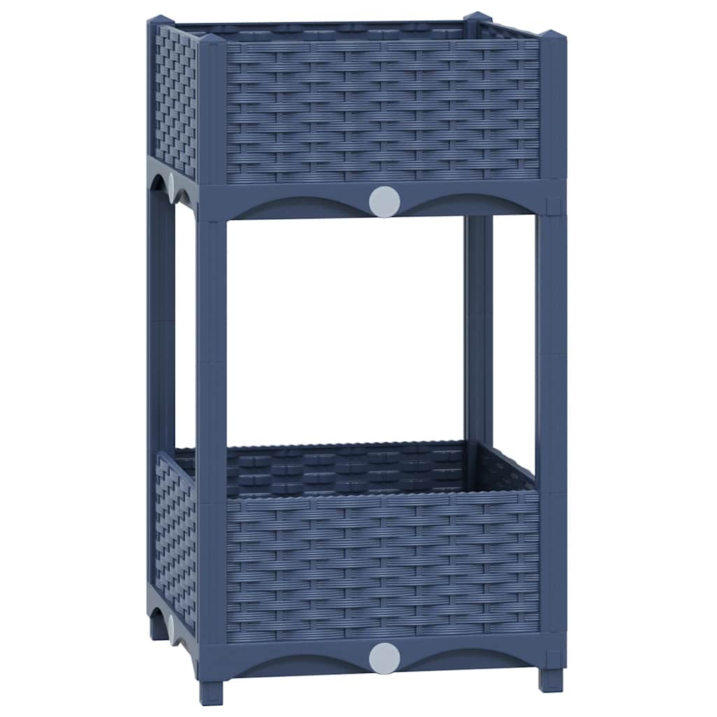 

vidaXL Raised Bed 15.7"x15.7"x28" Polypropylene