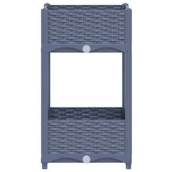 vidaXL Raised Bed | Blue grey | Polypropylene | 40cm x 40cm x 71cm | Raised Bed