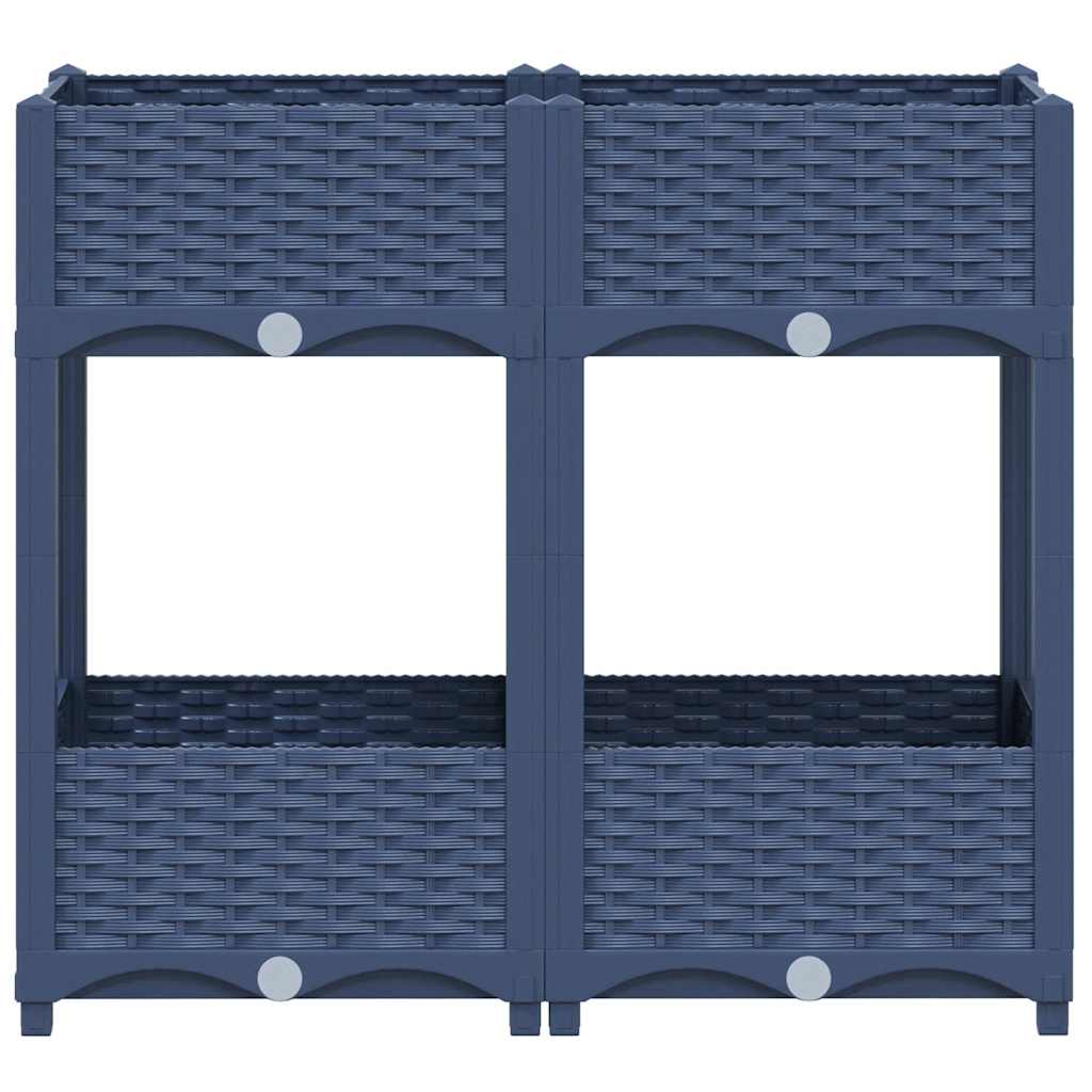 vidaXL Plantenbak verhoogd 80x40x71 cm polypropyleen afbeelding