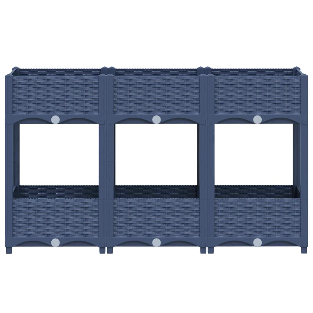 vidaXL Plantenbak verhoogd 120x40x71 cm polypropyleen afbeelding