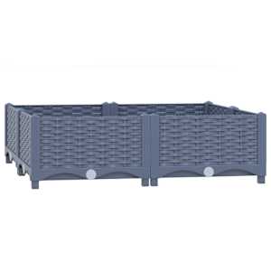 vidaXL taimekast 80 x 80 x 23 cm, pol&uuml;prop&uuml;leen