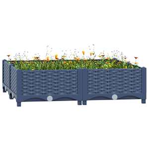 Visoka greda 80x80x23 cm polipropilen