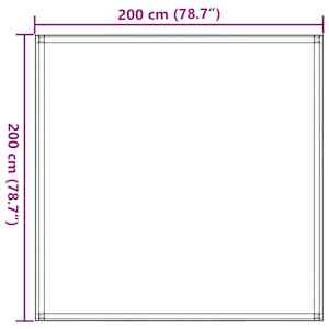 Koberec ke stanu 200 x 200 cm antracitový - obrázek 7