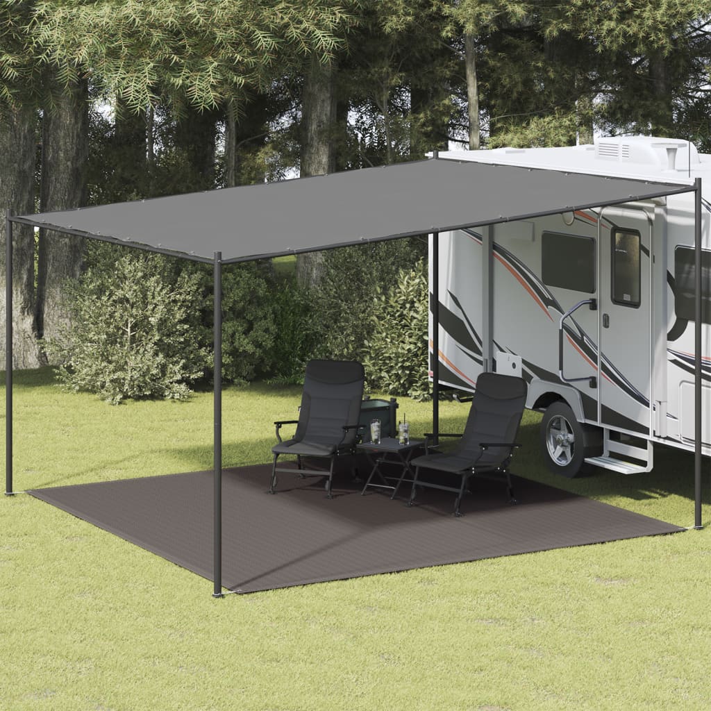 Tapete de campismo para tenda 400x400 cm antracite