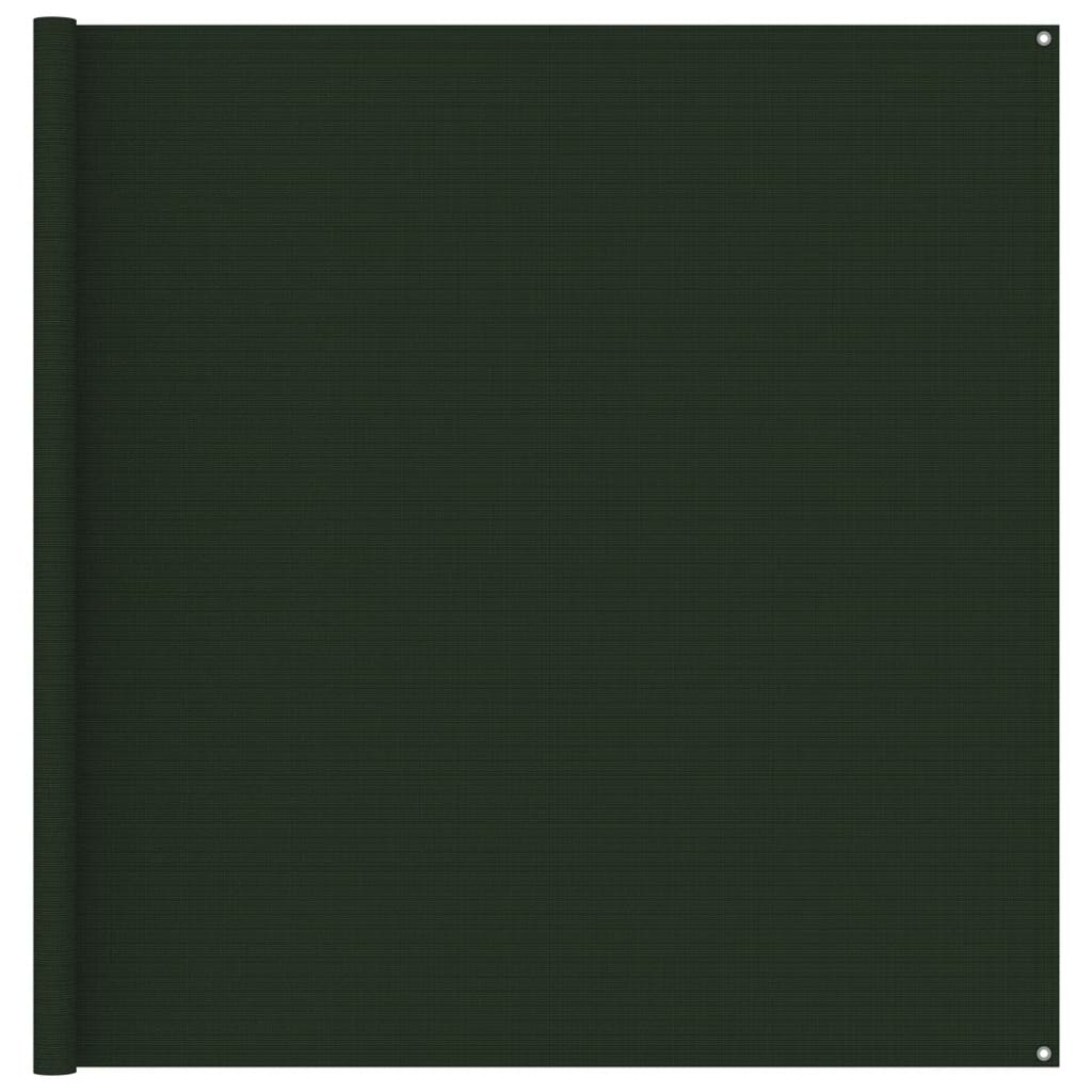 vidaXL telttæppe 200x400 cm mørkegrøn