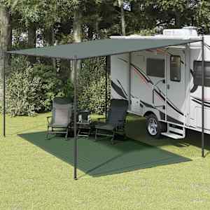 Preproga za šotor 200x400 cm temno zelena