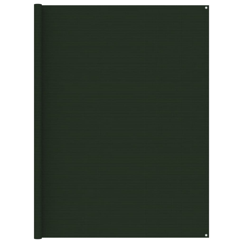 Koberec ke stanu 250 x 250 cm tmavě zelený