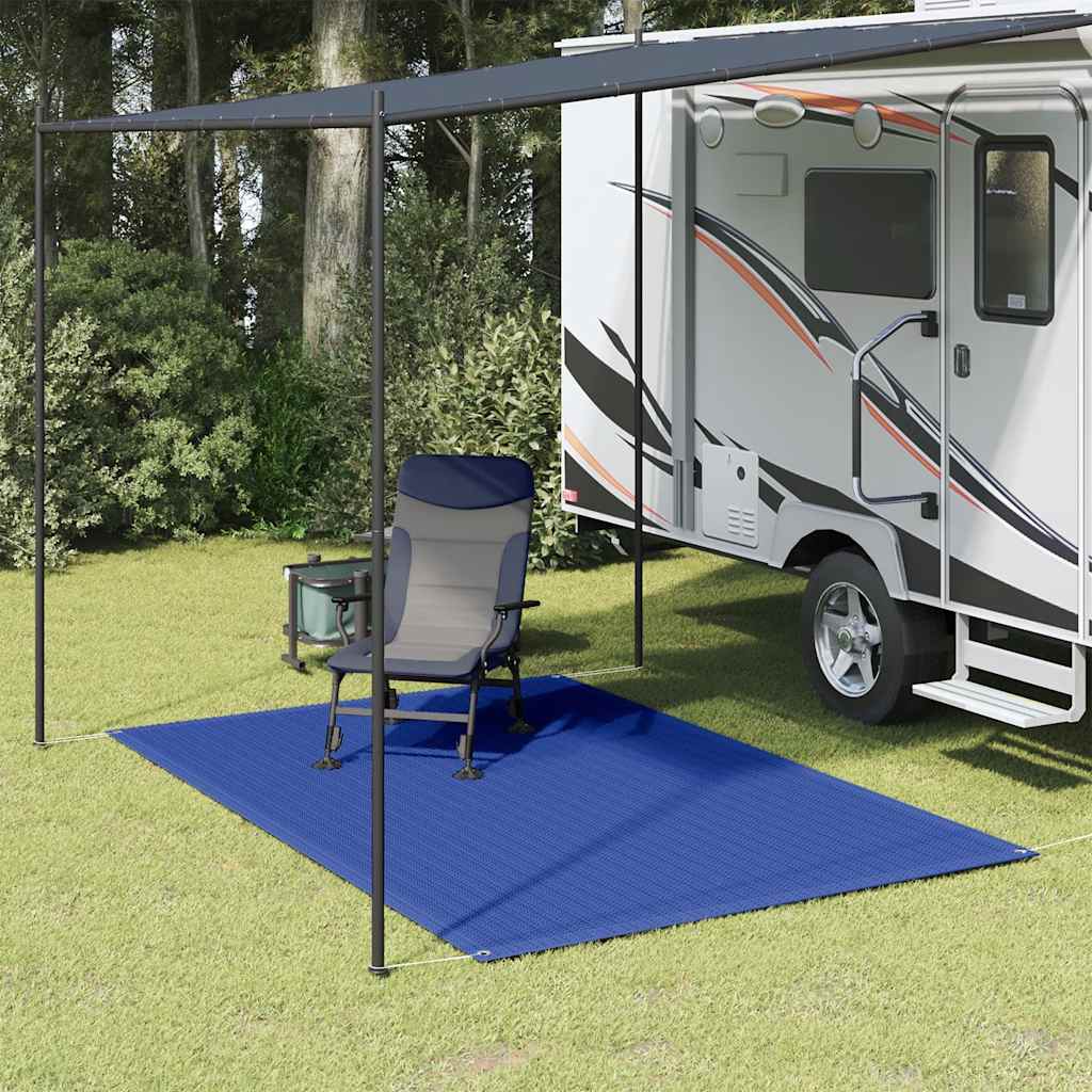 vidaXL Covor pentru cort, albastru, 200x300 cm, HDPE