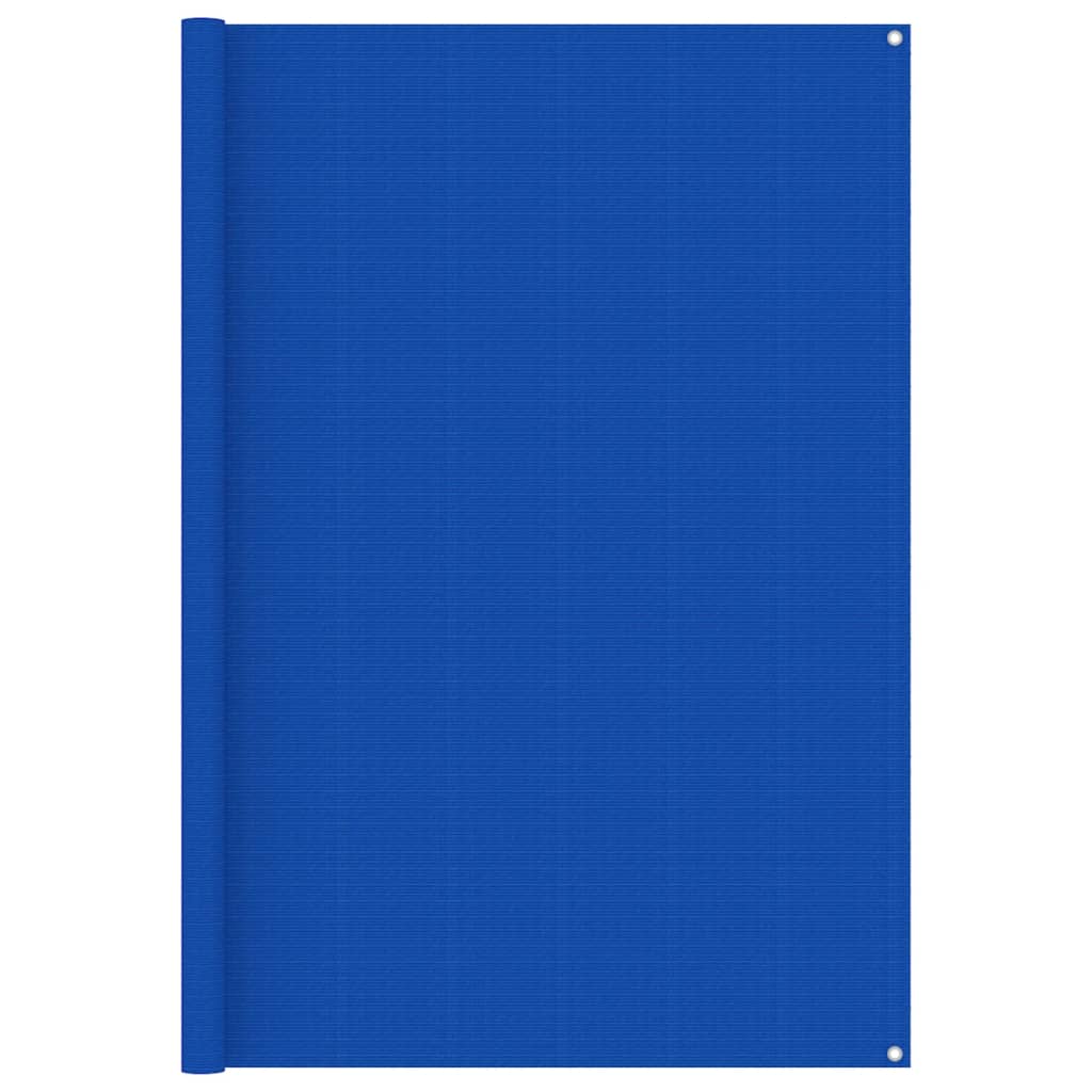 vidaXL Tapis de tente 200x400 cm Bleu PEHD