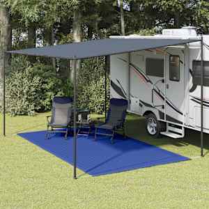 Preproga za šotor 200x400 cm modra HDPE