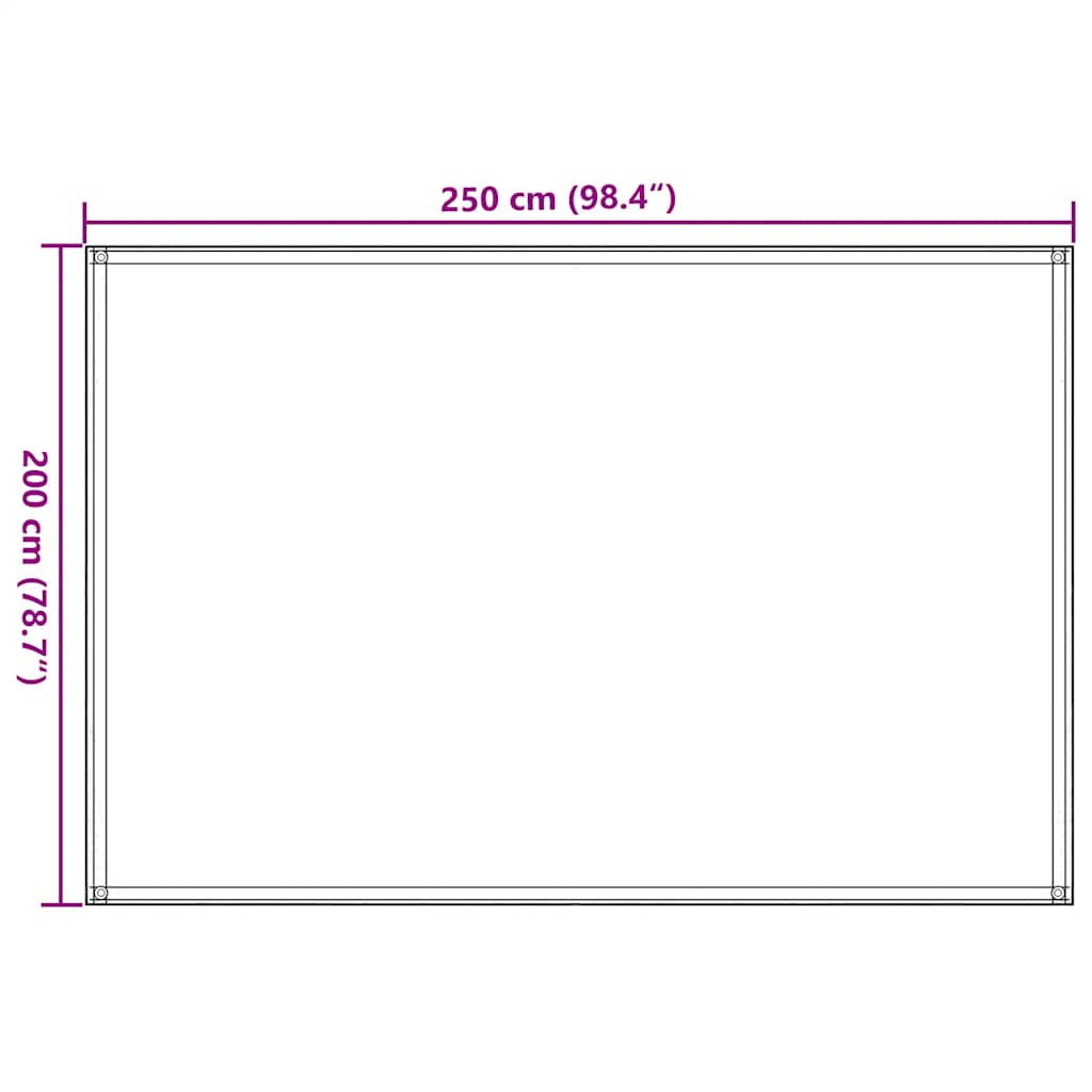 Χαλί Σκηνής Μπλε 250 x 200 εκ. από HDPE - Image 7