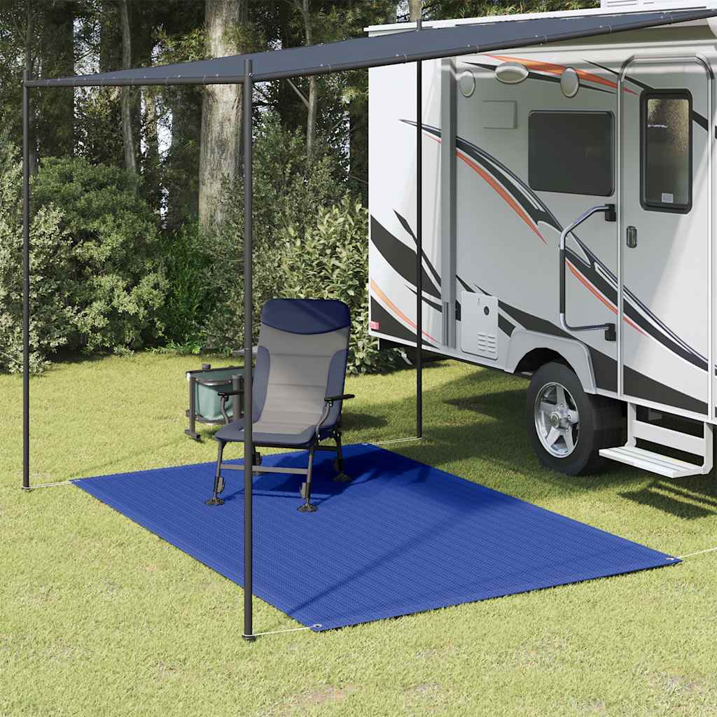vidaXL Covor pentru cort, albastru, 250x200 cm, HDPE