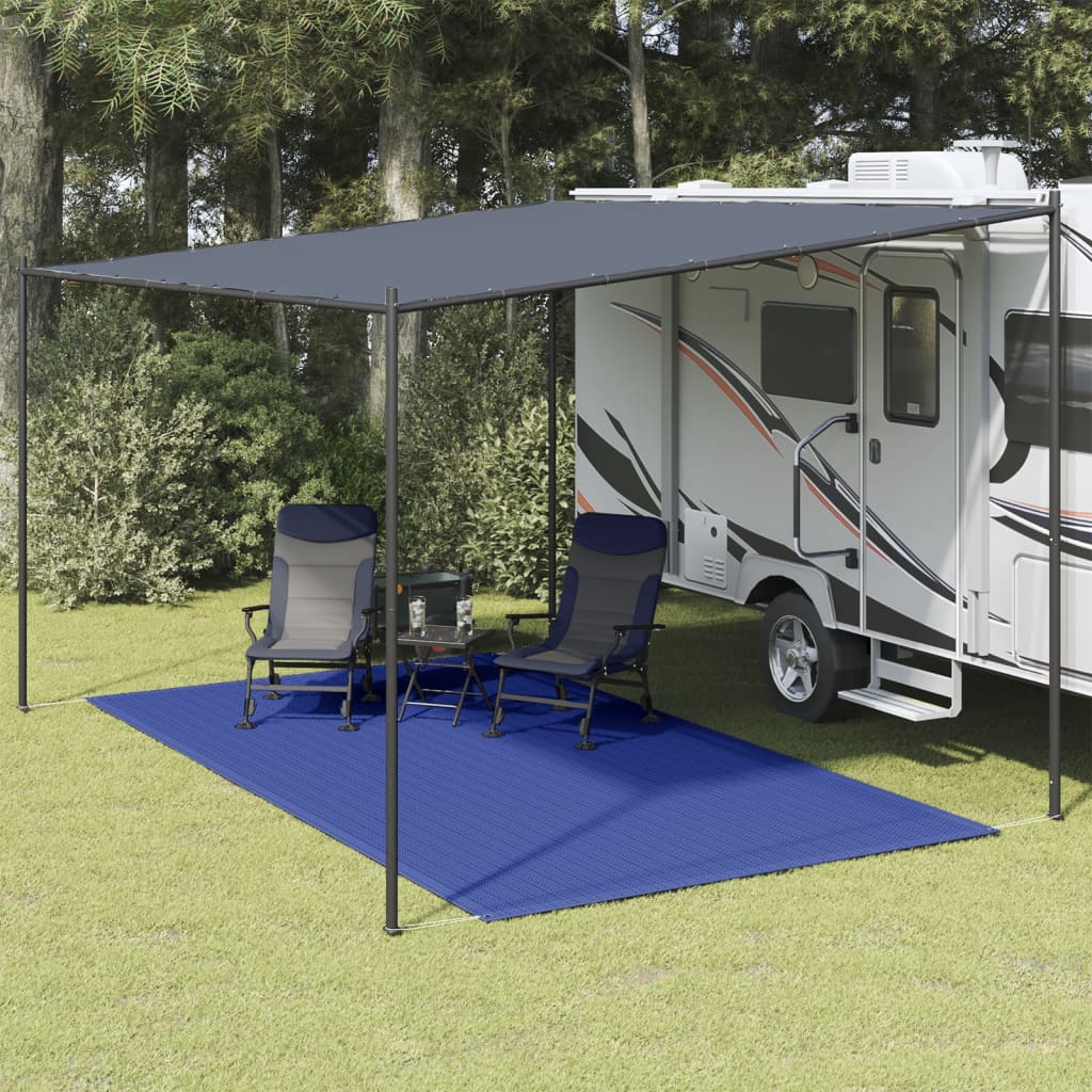 Tapete de campismo para tenda 250x350 cm azul