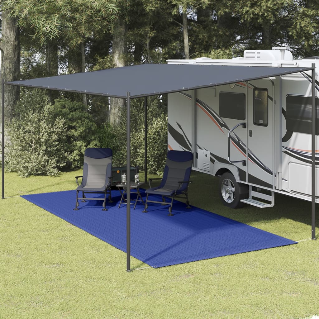 Tapete de campismo para tenda 250x550 cm azul