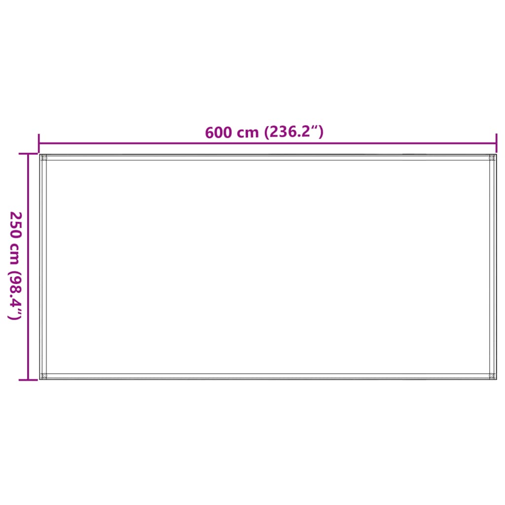 Kék HDPE sátorszőnyeg 250 x 600 cm 