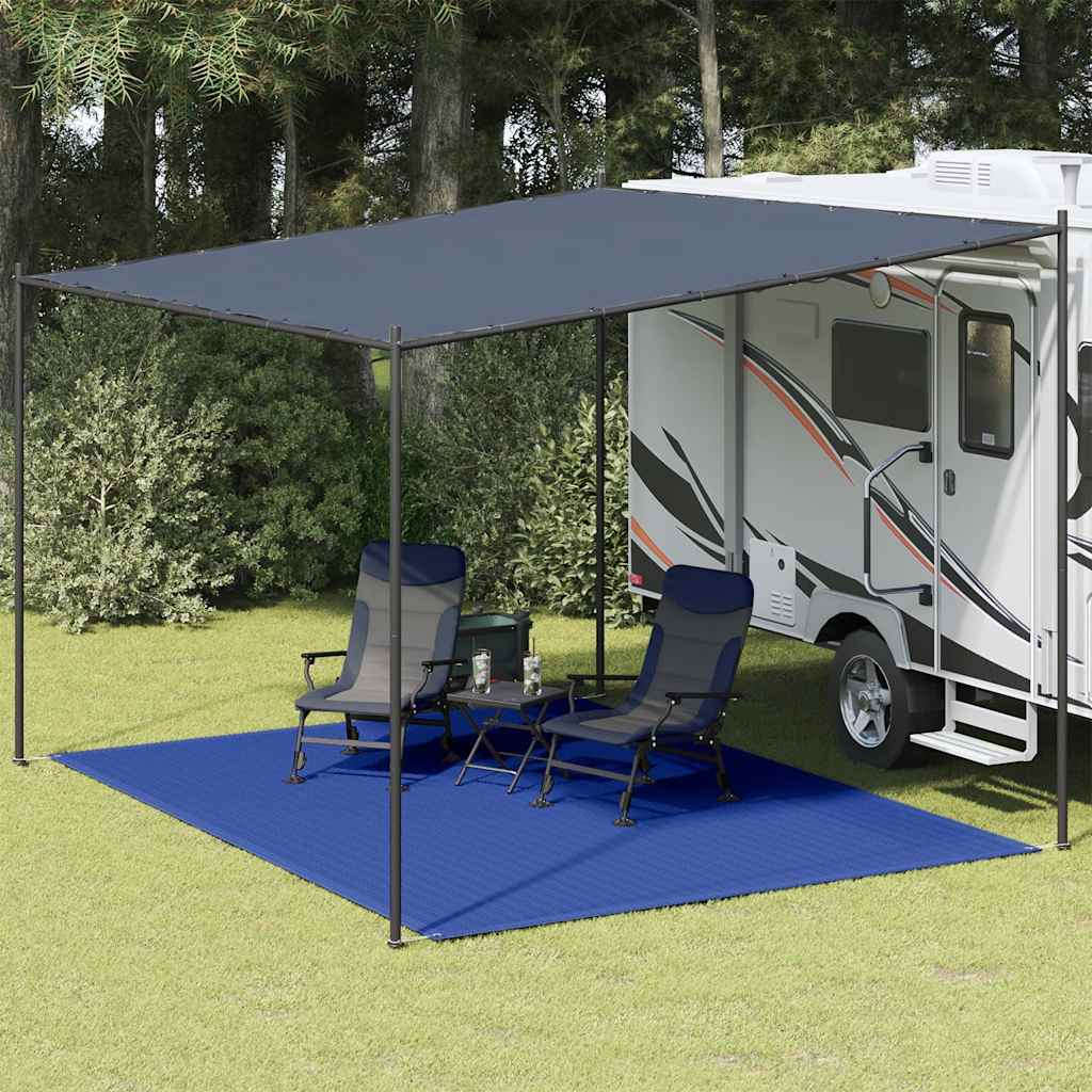 vidaXL Covor pentru cort, albastru, 300x400 cm, HDPE