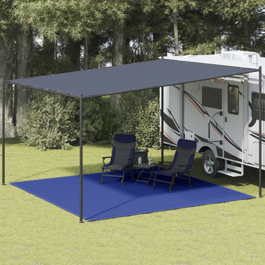 Tapete de campismo para tenda PEAD 400x400 cm azul