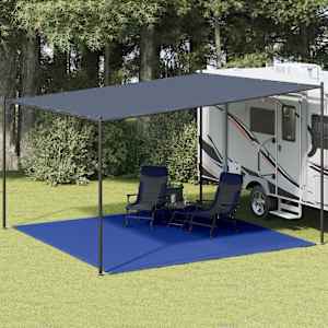 Koberec do stanu 400 x 400 cm modrý HDPE - obrázek 1