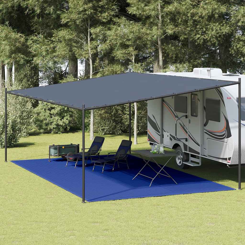 vidaXL Covor pentru cort, albastru, 400x700 cm, HDPE