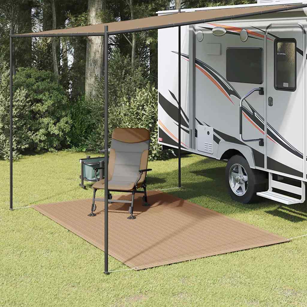 vidaXL Teltteppe 250x200 cm gråbrun