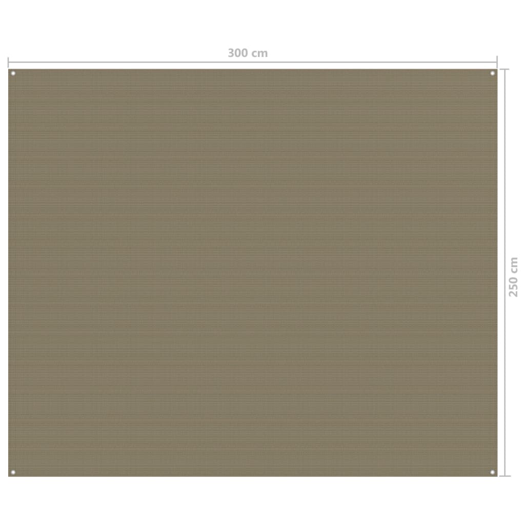 Koberec do stanu 250 x 300 cm taupe