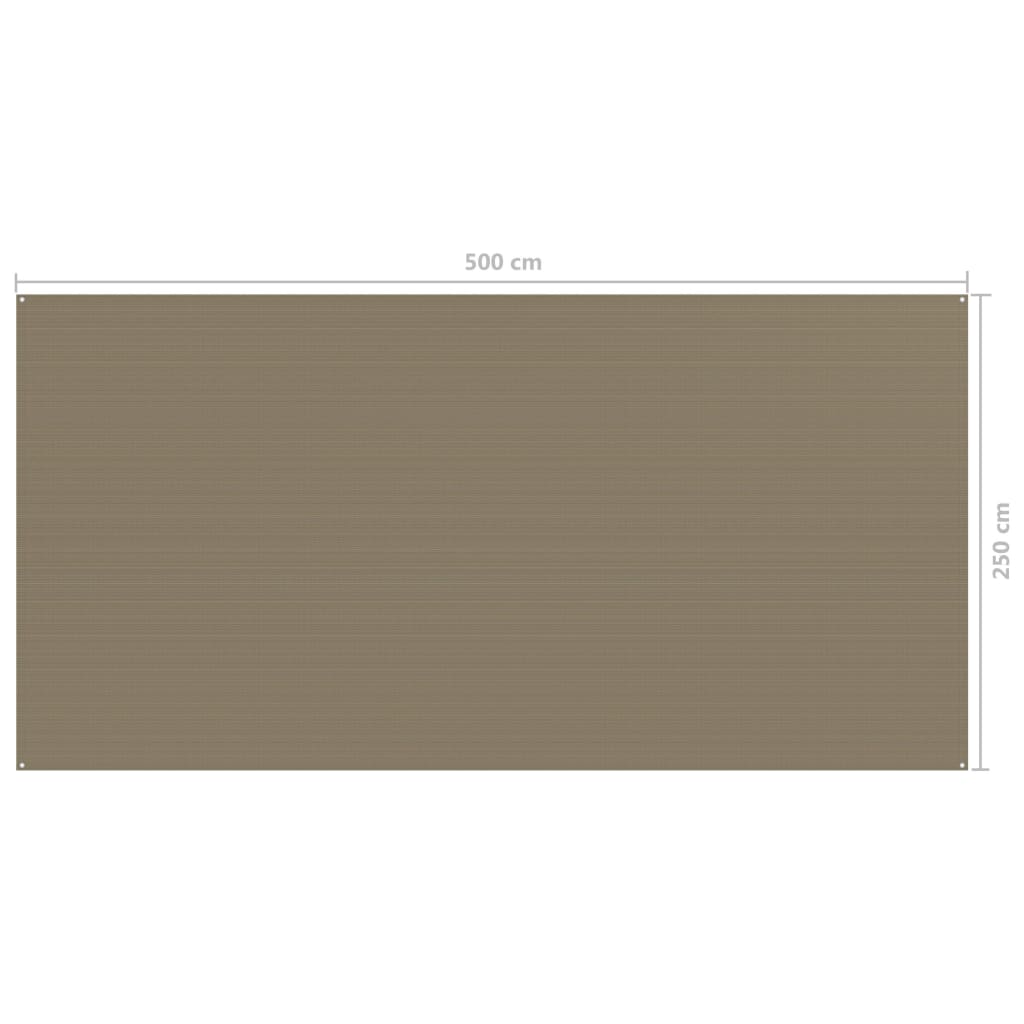 Koberec do stanu 250 x 500 cm taupe