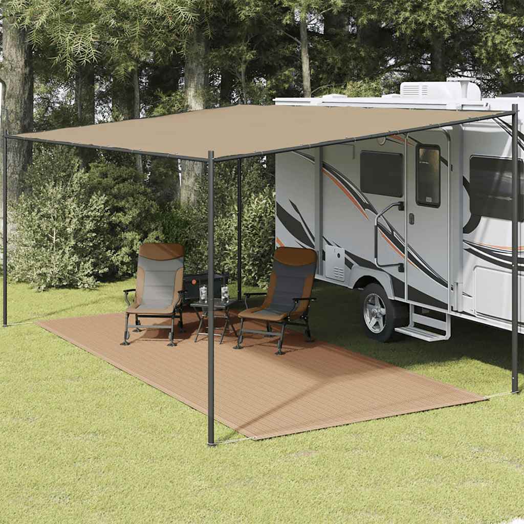vidaXL Covor pentru cort, gri taupe, 250x600 cm
