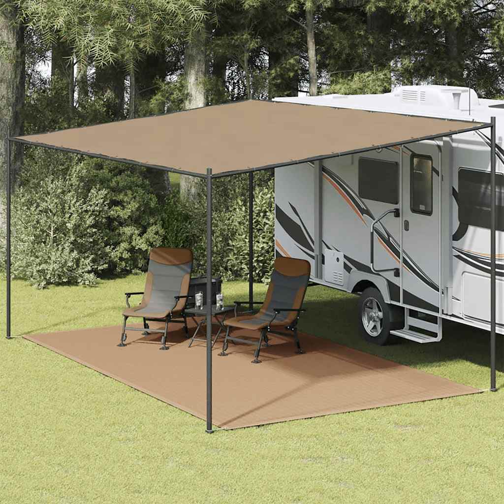 vidaXL Covor pentru cort, gri taupe, 300x500 cm