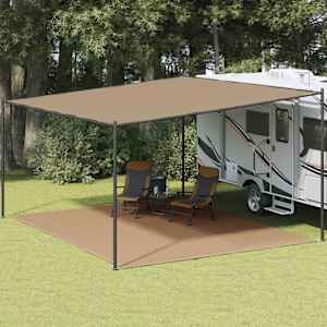 Preproga za šotor 400x500 cm taupe