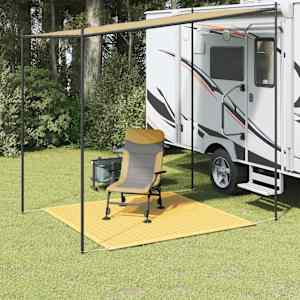 Preproga za šotor bež 250x250 cm HDPE